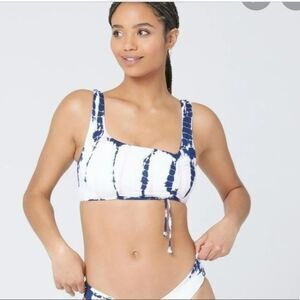 L SPACE Womens Size Small WILDER BIKINI TOP IN LIBERTY TIE DYE